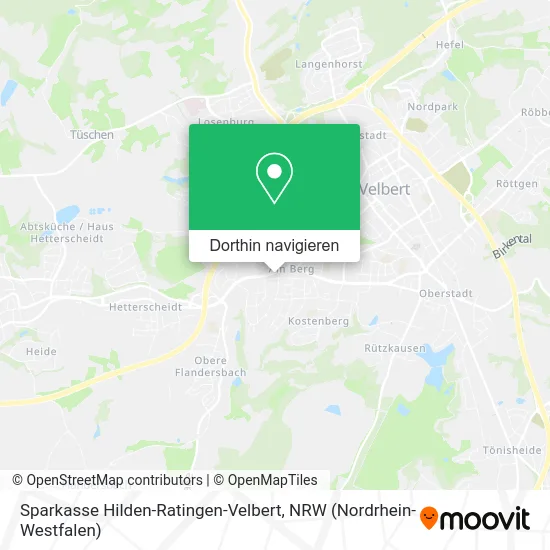 Sparkasse Hilden-Ratingen-Velbert Karte