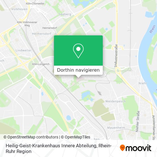 Heilig-Geist-Krankenhaus Innere Abteilung Karte