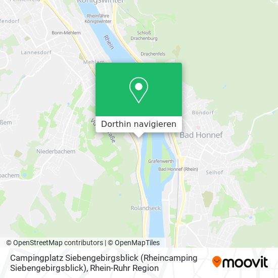 Campingplatz Siebengebirgsblick (Rheincamping Siebengebirgsblick) Karte