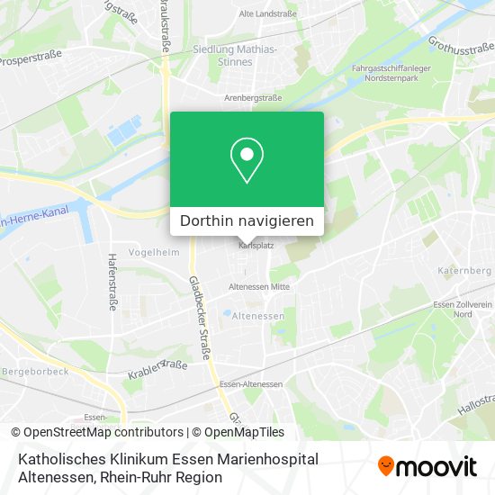 Katholisches Klinikum Essen Marienhospital Altenessen Karte