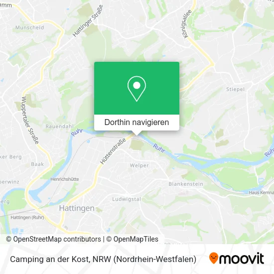 Camping an der Kost Karte