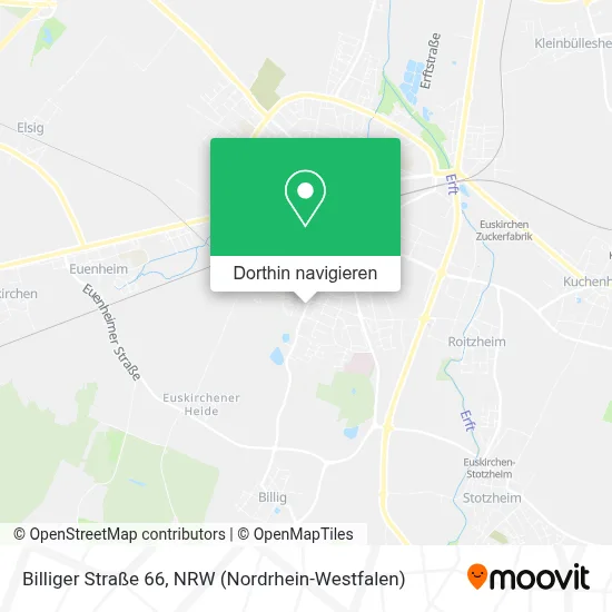 Billiger Straße 66 Karte