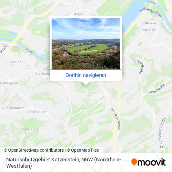 Naturschutzgebiet Katzenstein Karte