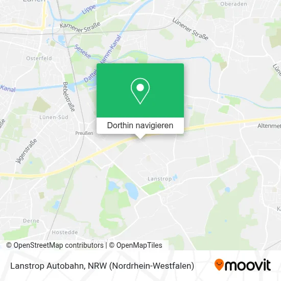 Lanstrop Autobahn Karte