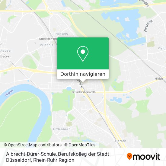 Albrecht-Dürer-Schule, Berufskolleg der Stadt Düsseldorf Karte