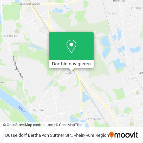 Düsseldorf Bertha von Suttner Str. Karte