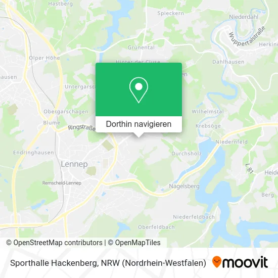 Sporthalle Hackenberg Karte