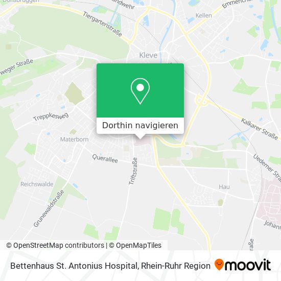 Bettenhaus St. Antonius Hospital Karte