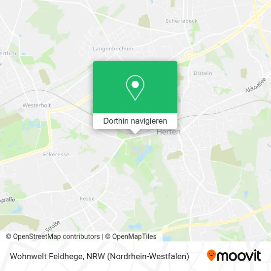 Wohnwelt Feldhege Karte