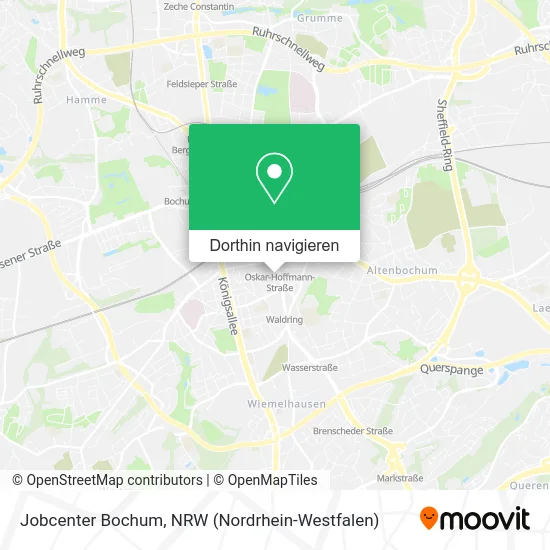 Jobcenter Bochum Karte