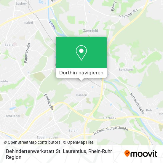 Behindertenwerkstatt St. Laurentius Karte