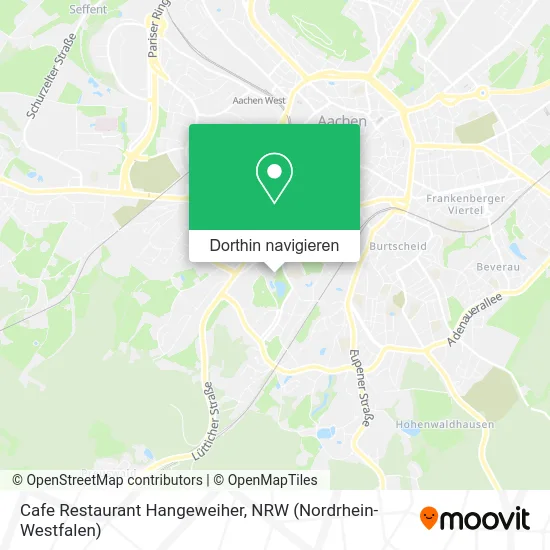 Cafe Restaurant Hangeweiher Karte