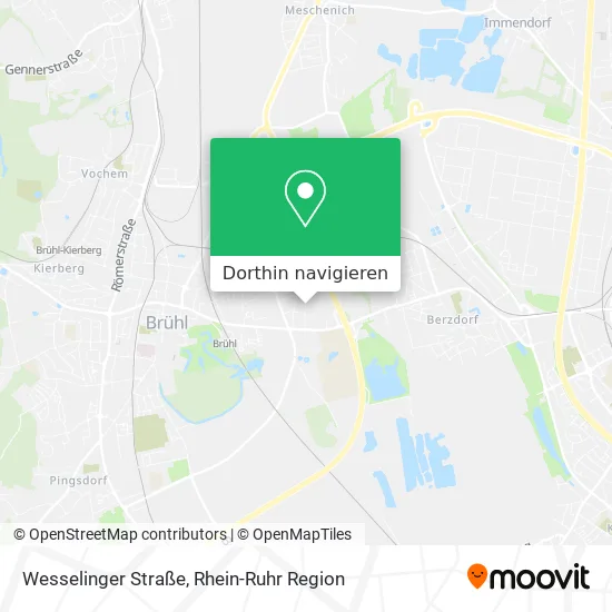 Wesselinger Straße Karte