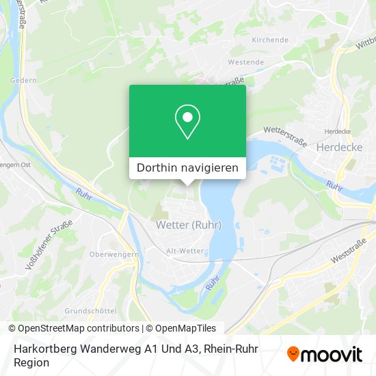 Harkortberg Wanderweg A1 Und A3 Karte
