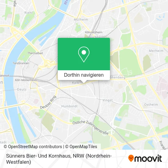 Sünners Bier- Und Kornhaus Karte