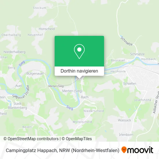 Campingplatz Happach Karte