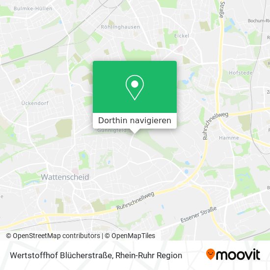 Wertstoffhof Blücherstraße Karte