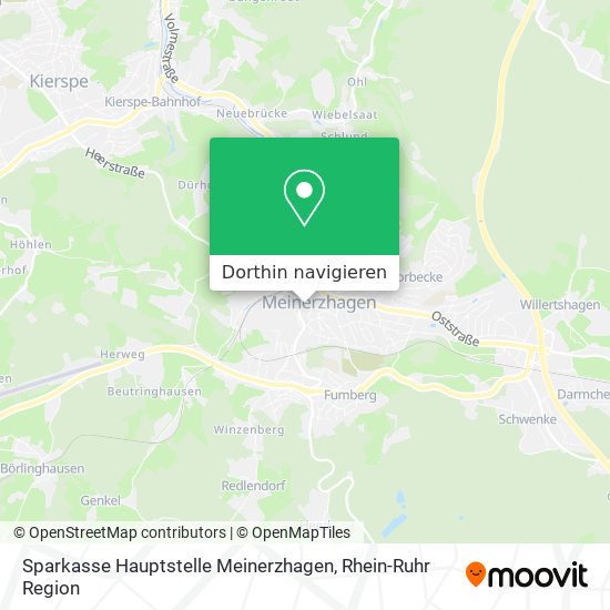Sparkasse Hauptstelle Meinerzhagen Karte