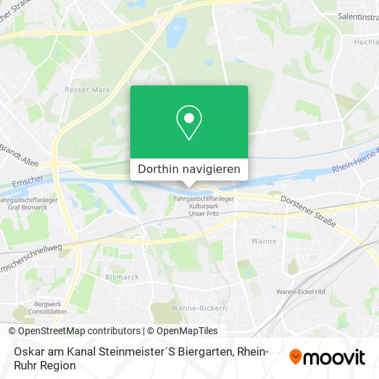 Oskar am Kanal Steinmeister´S Biergarten Karte