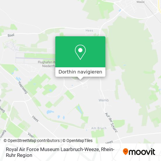 Royal Air Force Museum Laarbruch-Weeze Karte
