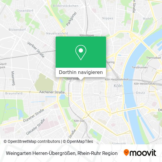 Weingarten Herren-Übergrößen Karte