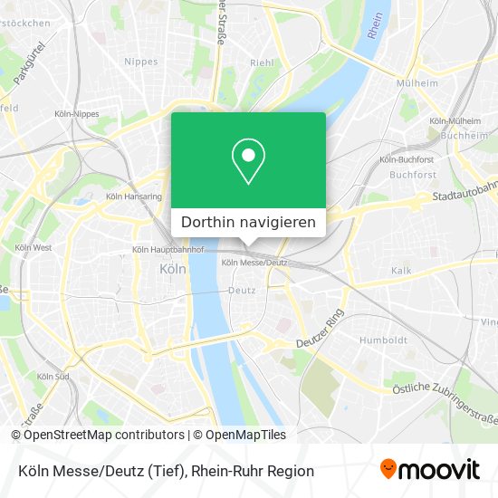 Köln Messe/Deutz (Tief) Karte