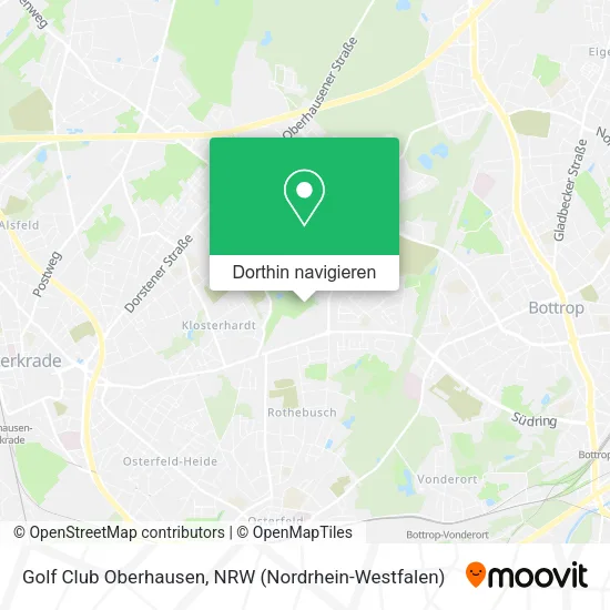 Golf Club Oberhausen Karte