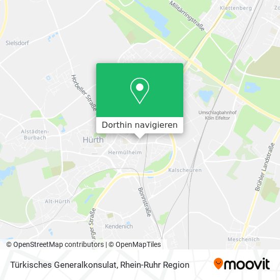 Türkisches Generalkonsulat Karte