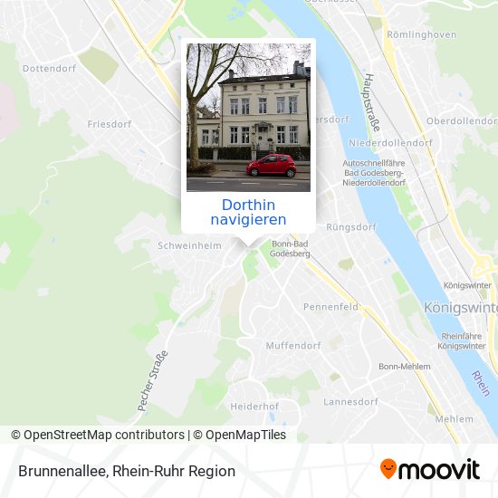 Brunnenallee Karte