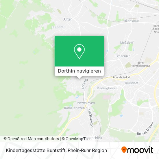 Kindertagesstätte Buntstift Karte