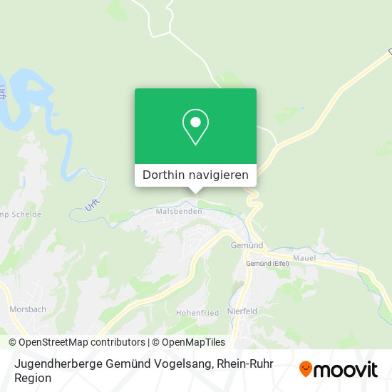 Jugendherberge Gemünd Vogelsang Karte