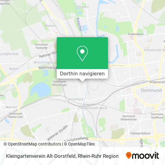 Kleingartenverein Alt-Dorstfeld Karte