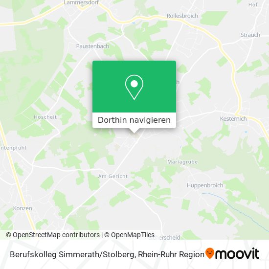 Berufskolleg Simmerath / Stolberg Karte