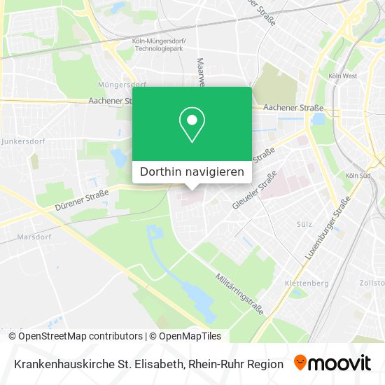 Krankenhauskirche St. Elisabeth Karte
