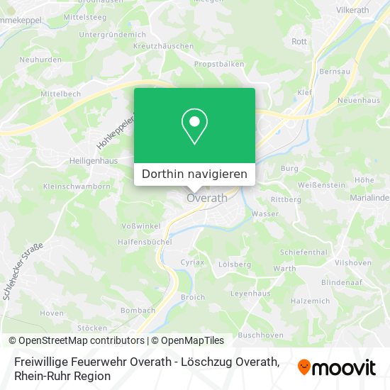 Freiwillige Feuerwehr Overath - Löschzug Overath Karte