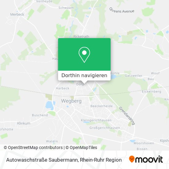 Autowaschstraße Saubermann Karte