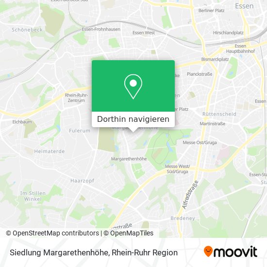 Siedlung Margarethenhöhe Karte