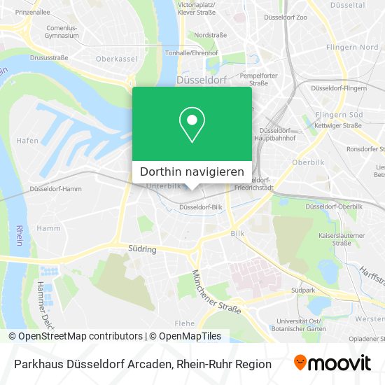 Parkhaus Düsseldorf Arcaden Karte