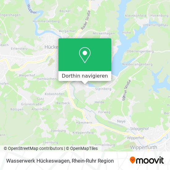 Wasserwerk Hückeswagen Karte