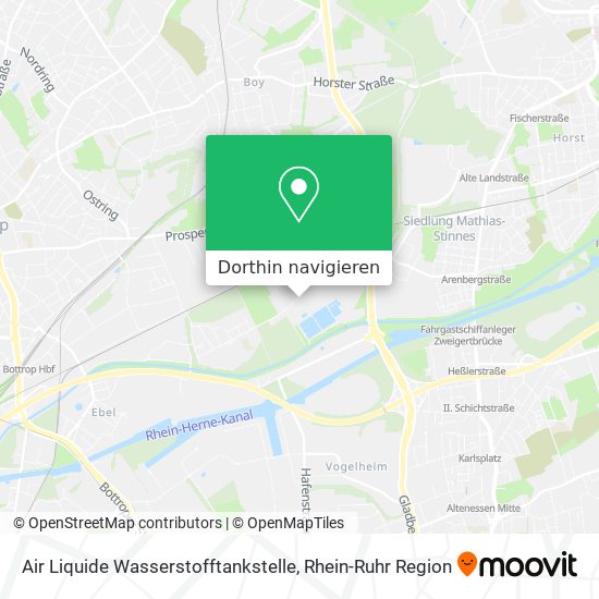 Air Liquide Wasserstofftankstelle Karte