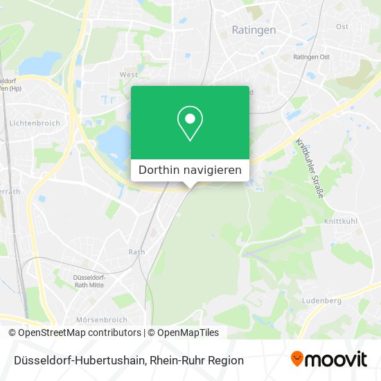 Düsseldorf-Hubertushain Karte