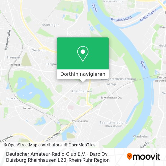 Deutscher Amateur-Radio-Club E.V. - Darc Ov Duisburg Rheinhausen L20 Karte