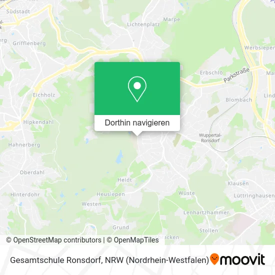 Gesamtschule Ronsdorf Karte