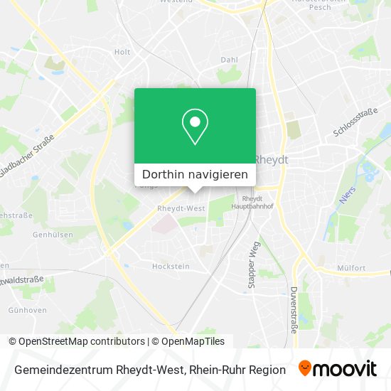 Gemeindezentrum Rheydt-West Karte