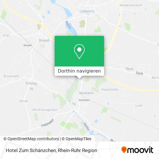 Hotel Zum Schänzchen Karte