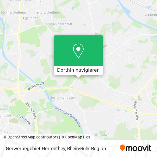 Gerwerbegebiet Herrenthey Karte