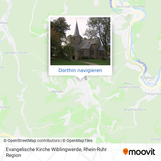 Evangelische Kirche Wiblingwerde Karte