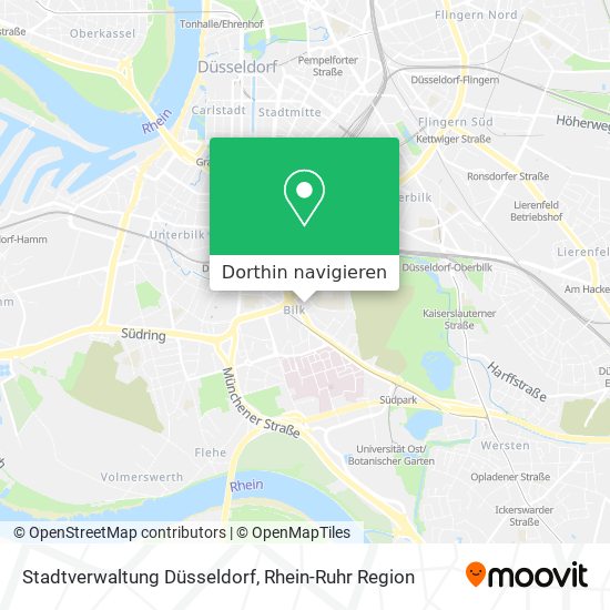 Stadtverwaltung Düsseldorf Karte