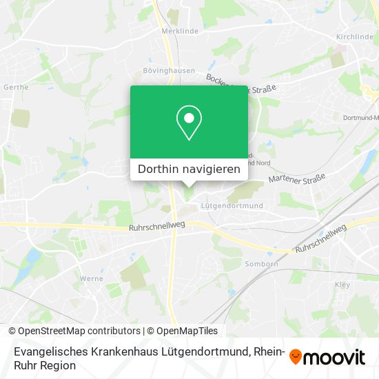 Evangelisches Krankenhaus Lütgendortmund Karte