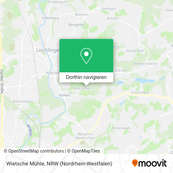 Wietsche Mühle Karte